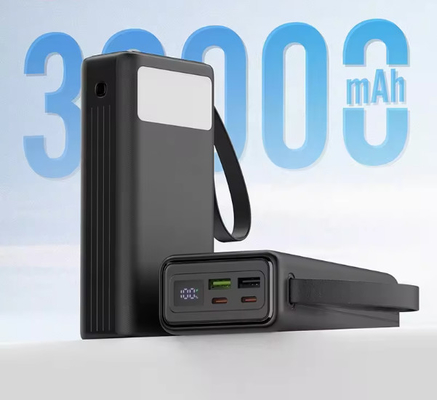 2024 new trending 30000mAh power bank li-polymer 4 usb high capacity mobile phone external battery charger