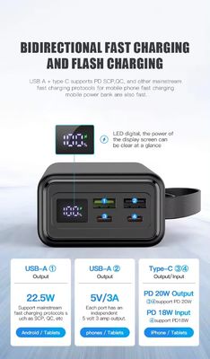 Most Sell Products Floodlight Power Bank IOS Fast Charging Phone Large Capacity 30000mah Power Bank