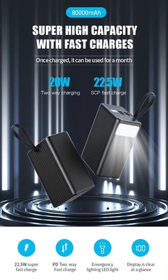 80000mah Large Capacity Power Bank Fast Charging Station Power Bank 80000mah Power Bank