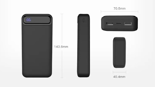 High Performance Power Banks Double USB LED Display Mobile Portable PD Charger 20000mah Battery Charger