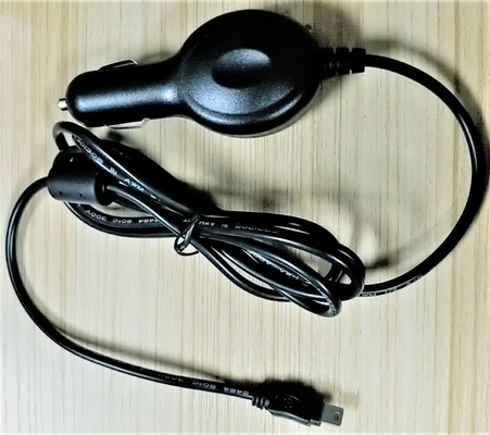 Flexible Cable Universal GPS Car Charger , Mini USB Garmin Nuvi Charger 5V2A CE