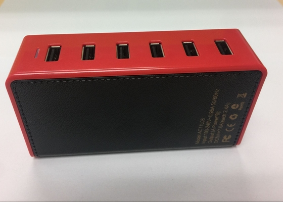 50 Walt 2.4A 6 Port USB Charger , Multi Way USB Charger For IPhone / IPad