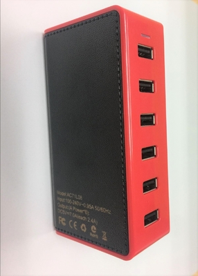 6 Port Multi USB Travel Charger 10 A Phone Charging Station For IPad / Tablet