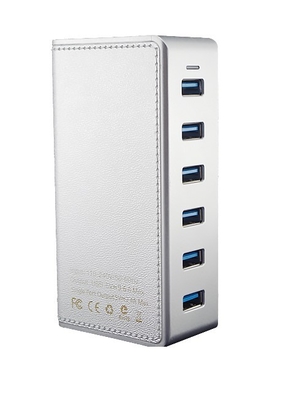 6 Port Multi USB Travel Charger 10 A Phone Charging Station For IPad / Tablet