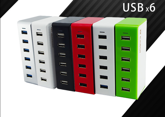 6 Port Multi USB Travel Charger 10 A Phone Charging Station For IPad / Tablet