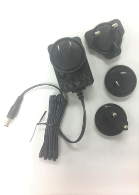 5V2A Interchangeable Plugs Mobile Phone Travel Charger With DC5.5 Mm UL Approved