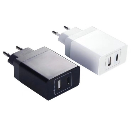 30W White / Black Fast Charging Cell Phone Chargers With AC 100 - 240 V Input