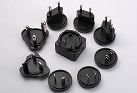 5V1A Multi USB Travel Charger Interchangeable Plug for US UK EU and smart IC Charging