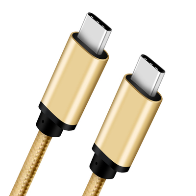 Nylon Braid Usb C To Usb C Cable , Type C Data Cable For Samsung S9 / S8