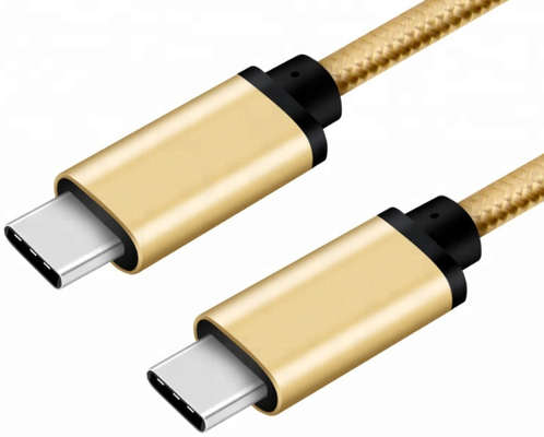 Nylon Braid Usb C To Usb C Cable , Type C Data Cable For Samsung S9 / S8