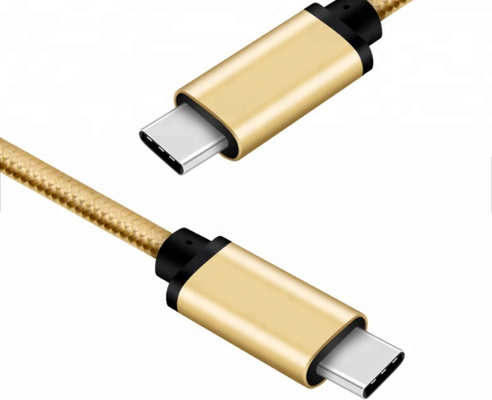 Nylon Braid Usb C To Usb C Cable , Type C Data Cable For Samsung S9 / S8