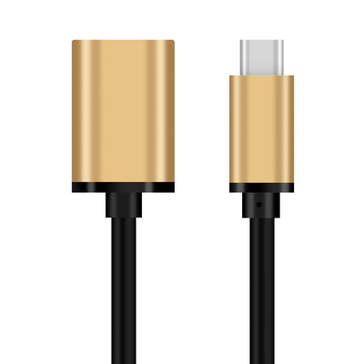 Gold USB Type C Cable OTG Adapter Cable 3.1 Male To 3.0 Female Extension Cord