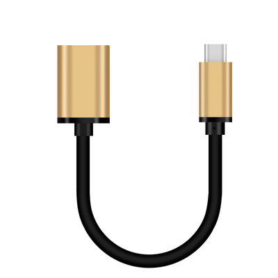 Gold USB Type C Cable OTG Adapter Cable 3.1 Male To 3.0 Female Extension Cord