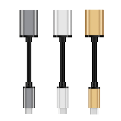 Gold USB Type C Cable OTG Adapter Cable 3.1 Male To 3.0 Female Extension Cord