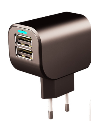 Anti Overheating Dual USB Wall Charger , Portable Universal USB Charger