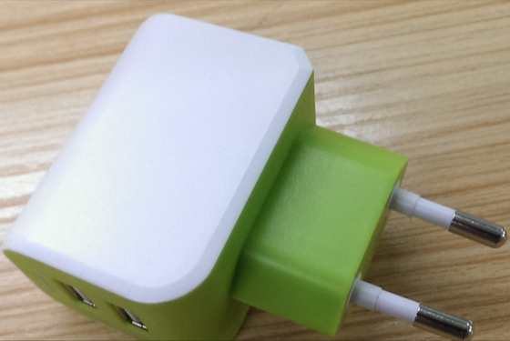 European Plug Multi USB Travel Charger 3.1A Dual USB Port For IPhone / Galaxy