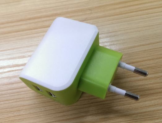 European Plug Multi USB Travel Charger 3.1A Dual USB Port For IPhone / Galaxy