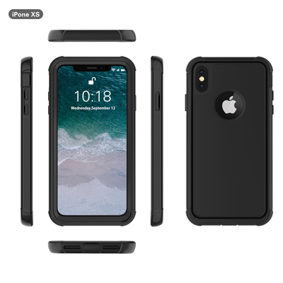 Black Snowproof Personalised Phone Case , Shockproof Rugged Cell Phone Cases