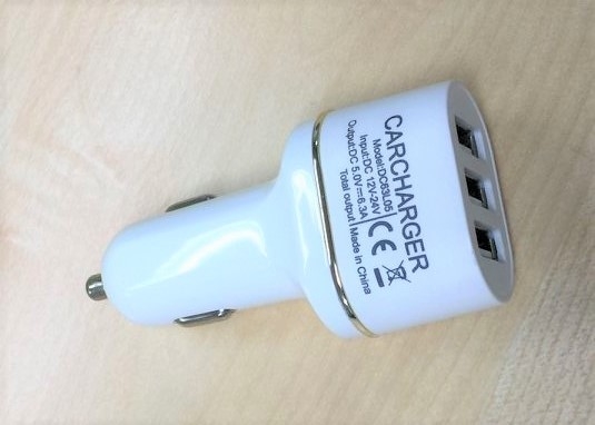 Fast Mobile Phone USB Car Charger 5V 6.3A With Tripple USB Port For iPhone 8