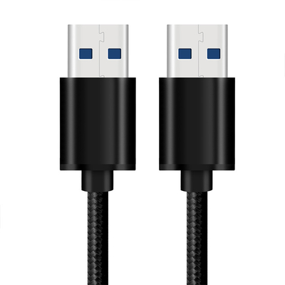 Double USB High Speed Usb Cable , Gold Plated Connector USB Data Transfer Cable