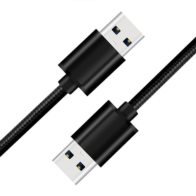 Double USB High Speed Usb Cable , Gold Plated Connector USB Data Transfer Cable