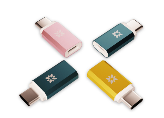 Colorful USB To USB C Adapter , Fast Charging USB 3.1 Type C Cable Resistor
