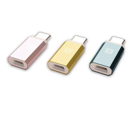 Colorful USB To USB C Adapter , Fast Charging USB 3.1 Type C Cable Resistor