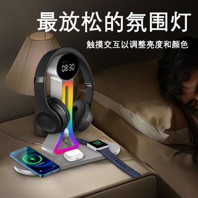 3 in 1 Wireless Charger ,Magnetic Wireless Charger 15W Wireless Charging for iPhone for IWatch for Earphone