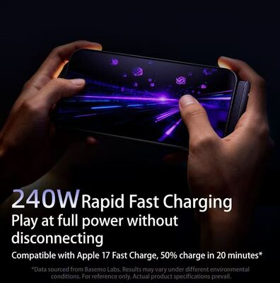 Multi Function 240W Mobile Phone Holder Bracket Data Cable with Pure Copper Super Fast Charging Data Transfer for Type-C