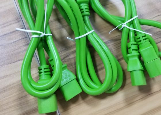 Durable IEC C13 C14 Power Cord 14AWG AC 7A PVC Material RoHS Standard