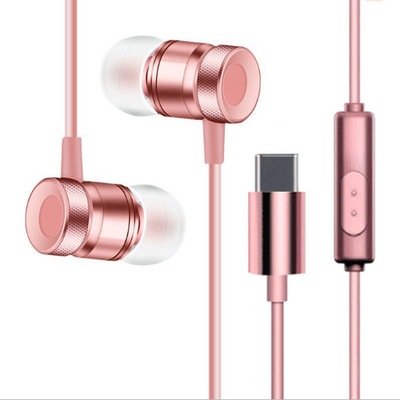 USB Type-C Earbuds Magnetic Wired In ear Headphone Super Bass Music Earphone Earbuds