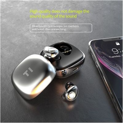 T1 V5.0 Wireless Bluetooth Headphones Waterproof Super Light With Charging Box Space