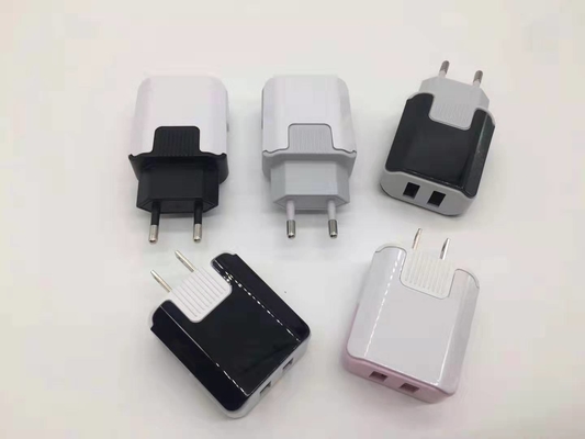 5V3.1A Dual USB Wall Charger,Charging Block For iPhone ,Google Pixel Black and White