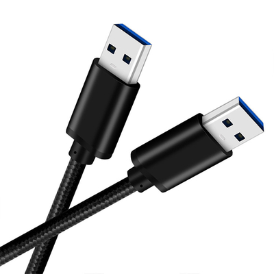 Double USB High Speed Usb Cable , Gold Plated Connector USB Data Transfer Cable