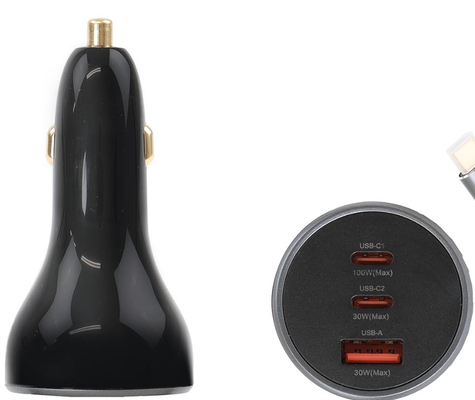 New Arrival 160W USB C Car Charger,3 Port Car Phone Charger Adapter,PD3.1 QC 3.0 Port Lighter Charger