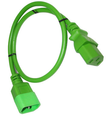 Durable IEC C13 C14 Power Cord 14AWG AC 7A PVC Material RoHS Standard