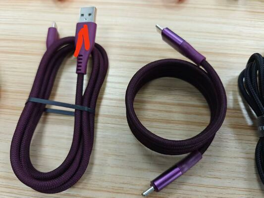 PDQC Charging Cable with USB C Lightning For Phones 17 /18 Series special Rose Gold Color